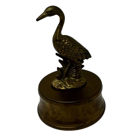 Vintage Price Products Solid Brass Music Box Crane - Picture 1 of 7